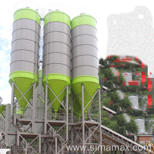 Export to Cambodia HZS90 Stationary Concrete Plant